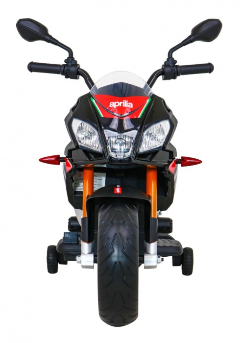 Aprilia Tuono V4 Motor na akumulator dla dzieci Czarny + Panel MP3 + Kółka pomocnicze + Wolny Start-3 7594 