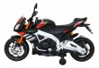 Aprilia Tuono V4 Motor na akumulator dla dzieci Czarny + Panel MP3 + Kółka pomocnicze + Wolny Start-4 7594 