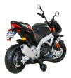 Aprilia Tuono V4 Motor na akumulator dla dzieci Czarny + Panel MP3 + Kółka pomocnicze + Wolny Start-9 7594 