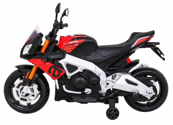 Aprilia Tuono V4 Motor na akumulator dla dzieci Czerwony + Panel MP3 + Kółka pomocnicze + Wolny Start-4 7595 