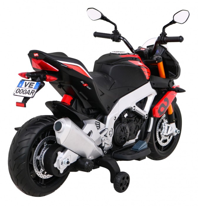 Aprilia Tuono V4 Motor na akumulator dla dzieci Czerwony + Panel MP3 + Kółka pomocnicze + Wolny Start-8 7595 