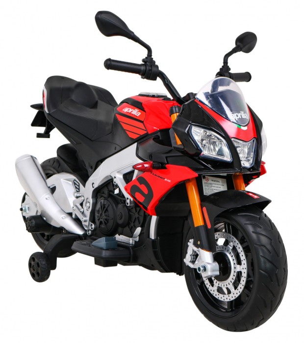 Aprilia Tuono V4 Motor na akumulator dla dzieci Czerwony + Panel MP3 + Kółka pomocnicze + Wolny Start-9 7595 