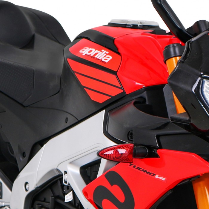 Aprilia Tuono V4 Motor na akumulator dla dzieci Czerwony + Panel MP3 + Kółka pomocnicze + Wolny Start-12 7595 