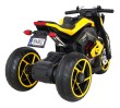 Motor Future na akumulator dla dzieci Żółty + Panel audio + Wolny Start + Koła EVA-7 7596 