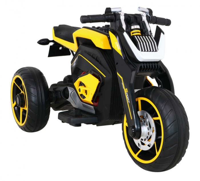 Motor Future na akumulator dla dzieci Żółty + Panel audio + Wolny Start + Koła EVA-8 7596 