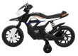 Motor Night Rider na akumulator dla dzieci Biały + Kółka pomocnicze + MP3 USB + Gaz w manetce-4 7597 