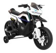Motor Night Rider na akumulator dla dzieci Biały + Kółka pomocnicze + MP3 USB + Gaz w manetce-7 7597 