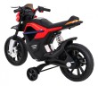Motor Night Rider na akumulator dla dzieci Czerwony + Kółka pomocnicze + MP3 USB + Gaz w manetce-5 7598 
