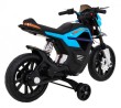 Motor Night Rider na akumulator dla dzieci Niebieski + Kółka pomocnicze + MP3 USB + Gaz w manetce-7 7599 