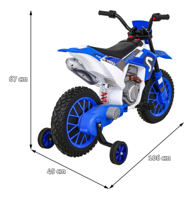 Motorek Cross Super Speed Niebieski-2 7603 
