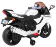 Motorek R1 Superbike elektryczny dla dzieci Biały + Kółka pomocnicze + Klakson + Światła LED-9 7604 