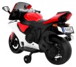 Motorek R1 Superbike elektryczny dla dzieci Czerwony + Kółka pomocnicze + Klakson + Światła LED-3 7605 