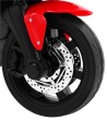 Motorek R1 Superbike elektryczny dla dzieci Czerwony + Kółka pomocnicze + Klakson + Światła LED-8 7605 