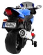 Motorek R1 Superbike elektryczny dla dzieci Niebieski + Kółka pomocnicze + Klakson + Światła LED-8 7606 