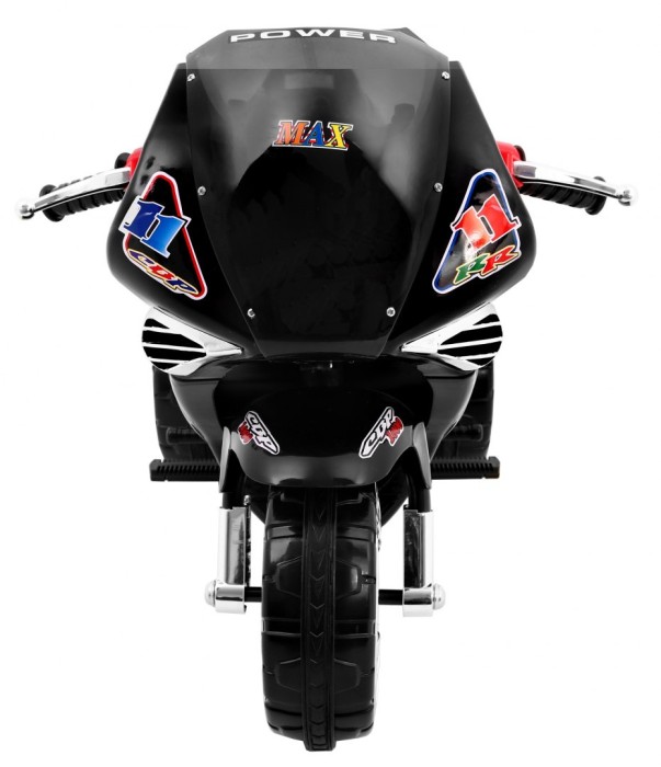 Motorek Trójkołowy RR1000 elektryczny dla dzieci Czarny + Dźwięki + Światła + Schowek-2 7607 