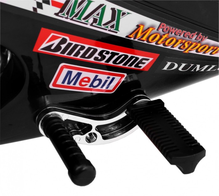 Motorek Trójkołowy RR1000 elektryczny dla dzieci Czarny + Dźwięki + Światła + Schowek-10 7607 