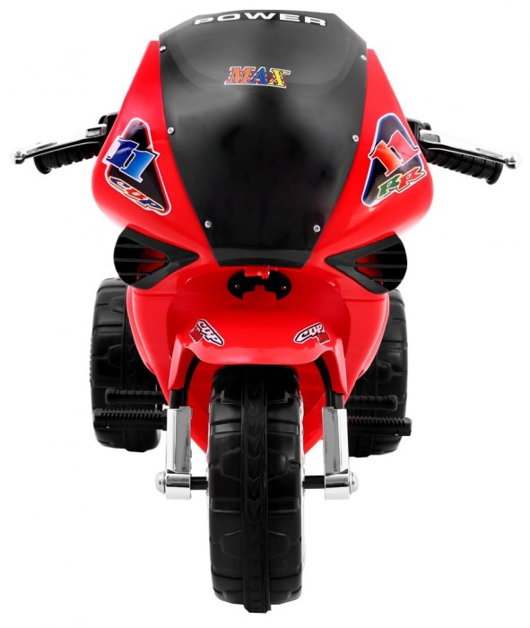 Motorek Trójkołowy RR1000 elektryczny dla dzieci Czerwony + Dźwięki + Światła + Schowek-2 7608 