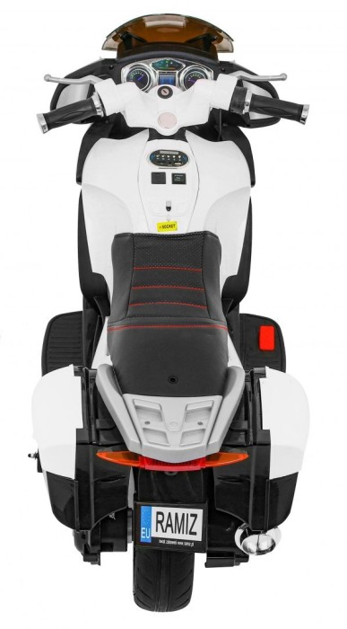 Motorek Ścigacz Biały-8 7609 