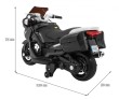 Motorek Ścigacz Czarny-3 7610 
