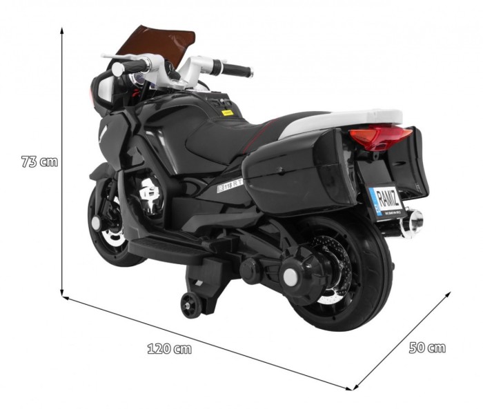 Motorek Ścigacz Czarny-3 7610 