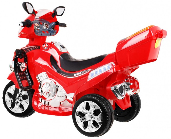 Motorek F928 na akumulator dla dzieci Czerwony + Kufer + Światła + Klakson + Melodie-3 7613 