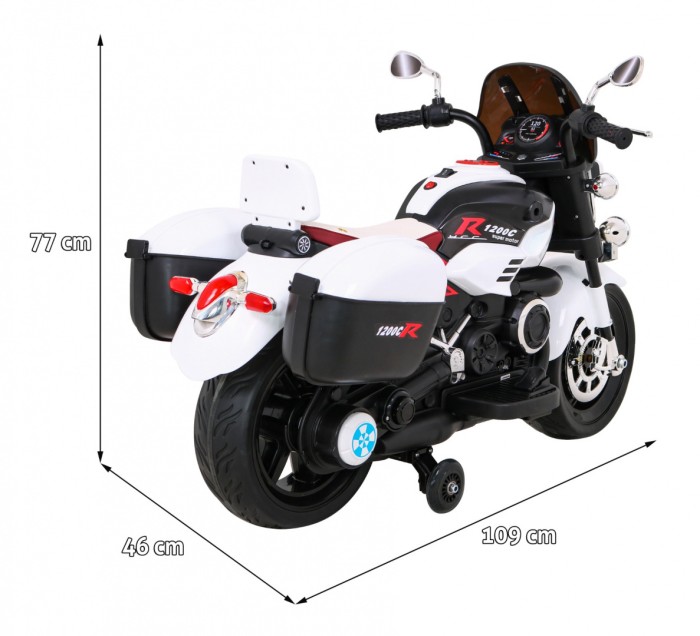 Pojazd MOTOR 1200CR Biały-2 7615 