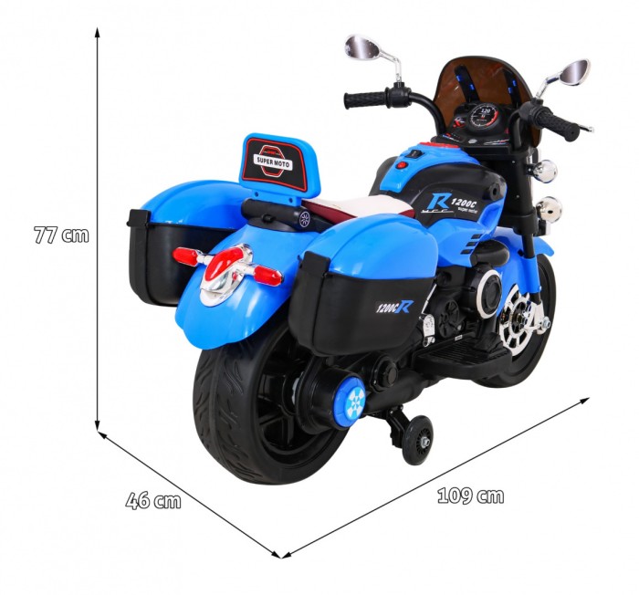 Pojazd MOTOR 1200CR Niebieski-2 7617 