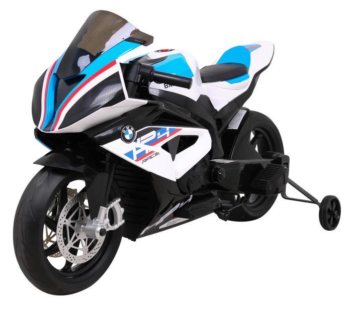 Motor BMW HP4 na akumulator dla dzieci Biały + Pomocnicze kółka + Wolny Start + EVA + MP3 LED-2 7618 