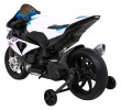 Motor BMW HP4 na akumulator dla dzieci Biały + Pomocnicze kółka + Wolny Start + EVA + MP3 LED-8 7618 