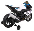 Motor BMW HP4 na akumulator dla dzieci Biały + Pomocnicze kółka + Wolny Start + EVA + MP3 LED-13 7618 