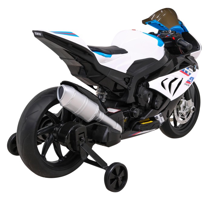 Motor BMW HP4 na akumulator dla dzieci Biały + Pomocnicze kółka + Wolny Start + EVA + MP3 LED-13 7618 
