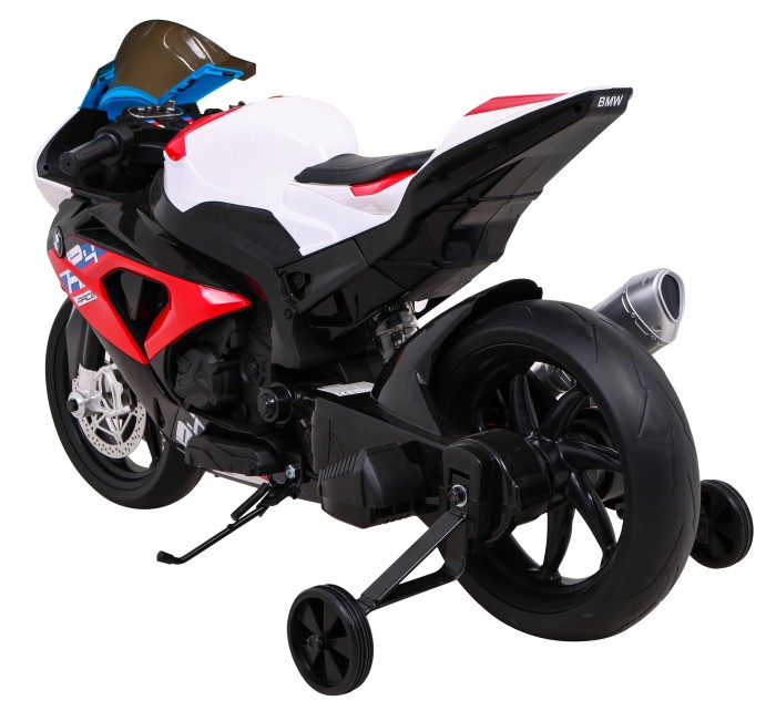 Motor BMW HP4 na akumulator dla dzieci Czerwony + Pomocnicze kółka + Wolny Start + EVA + MP3 LED-7 7619 