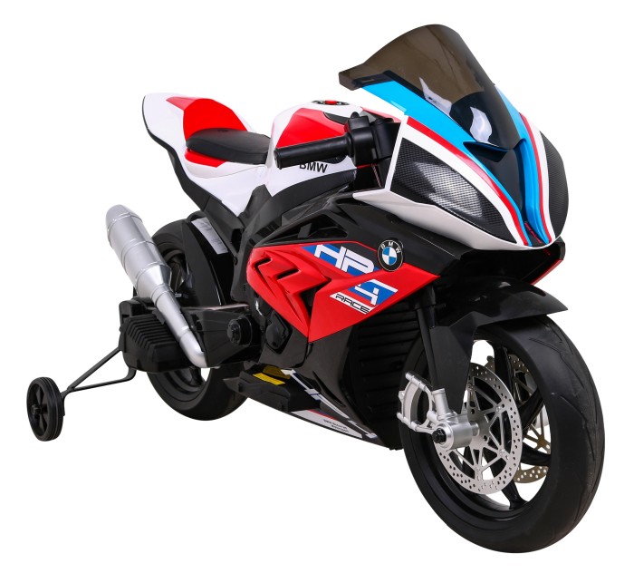 Motor BMW HP4 na akumulator dla dzieci Czerwony + Pomocnicze kółka + Wolny Start + EVA + MP3 LED-14 7619 