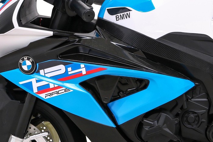 Motor BMW HP4 na akumulator dla dzieci Niebieski + Pomocnicze kółka + Wolny Start + EVA + MP3 LED-4 7620 