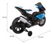 Motor BMW HP4 na akumulator dla dzieci Niebieski + Pomocnicze kółka + Wolny Start + EVA + MP3 LED-12 7620 