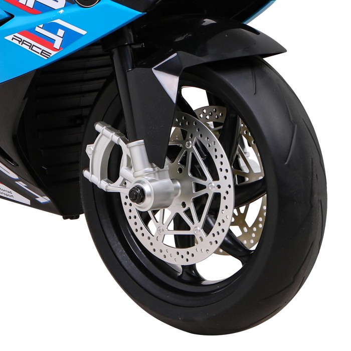 Motor BMW HP4 na akumulator dla dzieci Niebieski + Pomocnicze kółka + Wolny Start + EVA + MP3 LED-14 7620 
