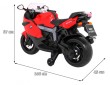 Motor na akumulator BMW K1300S dla dzieci Czerwony + Kółka pomocnicze + Dźwięki Światła + Wolny Start-2 7622 