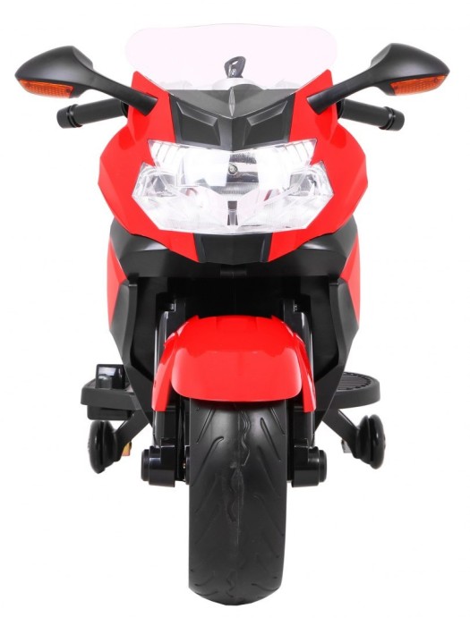 Motor na akumulator BMW K1300S dla dzieci Czerwony + Kółka pomocnicze + Dźwięki Światła + Wolny Start-3 7622 