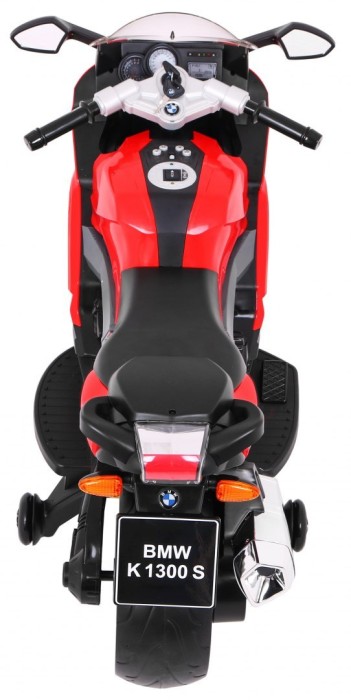 Motor na akumulator BMW K1300S dla dzieci Czerwony + Kółka pomocnicze + Dźwięki Światła + Wolny Start-7 7622 