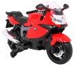 Motor na akumulator BMW K1300S dla dzieci Czerwony + Kółka pomocnicze + Dźwięki Światła + Wolny Start-10 7622 