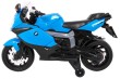 Motor na akumulator BMW K1300S dla dzieci Niebieski + Kółka pomocnicze + Dźwięki Światła + Wolny Start-4 7623 
