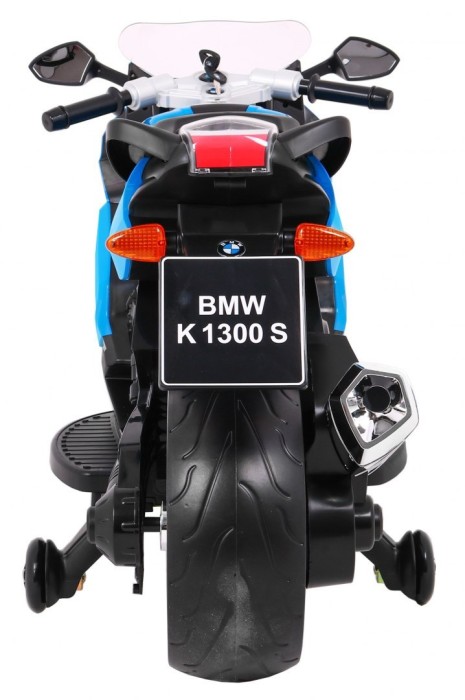 Motor na akumulator BMW K1300S dla dzieci Niebieski + Kółka pomocnicze + Dźwięki Światła + Wolny Start-6 7623 
