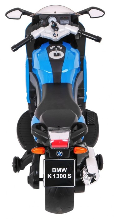 Motor na akumulator BMW K1300S dla dzieci Niebieski + Kółka pomocnicze + Dźwięki Światła + Wolny Start-7 7623 