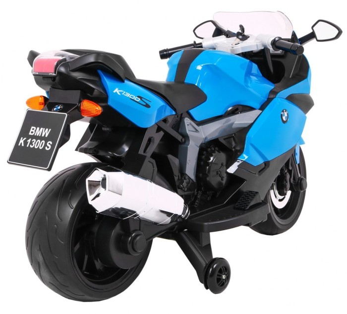 Motor na akumulator BMW K1300S dla dzieci Niebieski + Kółka pomocnicze + Dźwięki Światła + Wolny Start-8 7623 