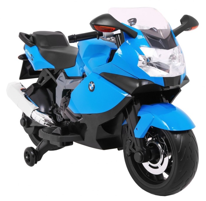 Motor na akumulator BMW K1300S dla dzieci Niebieski + Kółka pomocnicze + Dźwięki Światła + Wolny Start-9 7623 