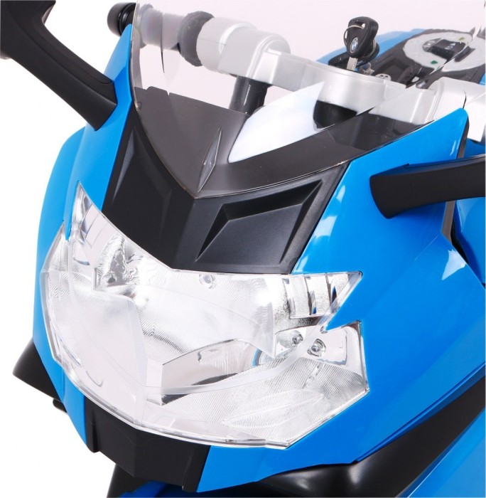 Motor na akumulator BMW K1300S dla dzieci Niebieski + Kółka pomocnicze + Dźwięki Światła + Wolny Start-10 7623 