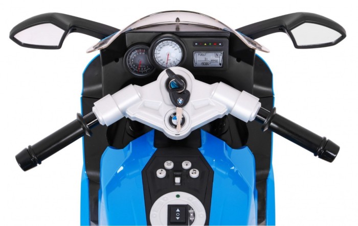 Motor na akumulator BMW K1300S dla dzieci Niebieski + Kółka pomocnicze + Dźwięki Światła + Wolny Start-11 7623 
