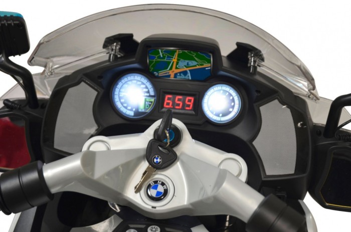 BMW R1200RT Policja Motor elektryczny dla dzieci + Kółka pomocnicze + Dźwięki + LED + EVA + Wolny Start-5 7624 