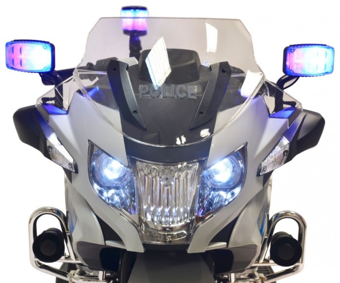 BMW R1200RT Policja Motor elektryczny dla dzieci + Kółka pomocnicze + Dźwięki + LED + EVA + Wolny Start-6 7624 