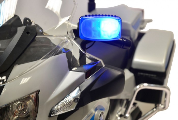 BMW R1200RT Policja Motor elektryczny dla dzieci + Kółka pomocnicze + Dźwięki + LED + EVA + Wolny Start-7 7624 